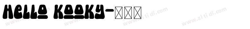 hello kooky字体转换